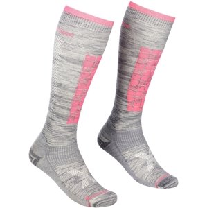 Ortovox Ski compression long socks w - grey blend 39-41