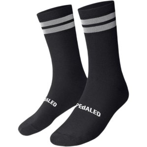 PEdALED Odyssey Primaloft Reflective Socks - Black 43-46