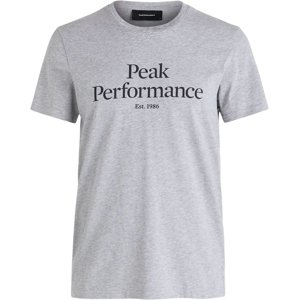 Peak Performance M Original Tee - med grey mel L