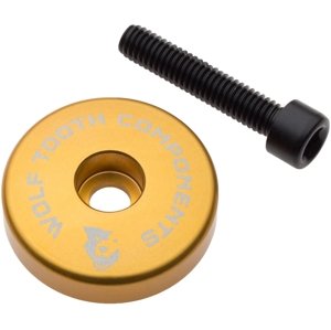 Wolf Tooth Ultralight Stem Cap + 5mm Spacer  - gold uni