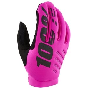 100% Brisker Women'S Gloves Neon Pink/Black M