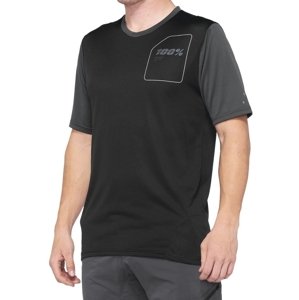 100% Ridecamp Short Sleeve Jersey Black/Charcoal S