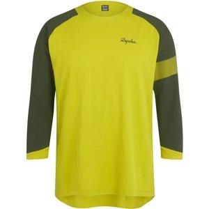 Rapha Men's Trail 3/4 Sleeve Jersey - Gecko Yellow/Deep Olive Green XL