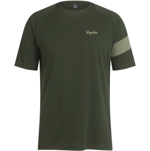 Rapha Men's Trail Technical T-Shirt - Deep Olive Green/Olive Green L
