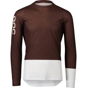 POC MTB Pure LS Jersey - Axinite Brown/Hydrogen White S