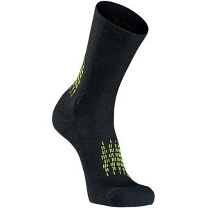 Northwave Fast Winter High Sock - black/yellow fluo 36-39