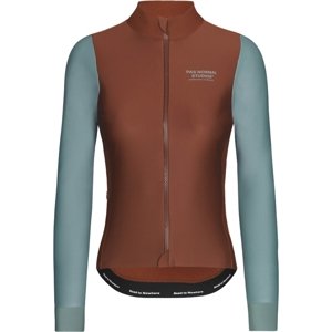 Pas Normal Studios Women's Mechanism Thermal Long Sleeve Jersey - Mahogany / Dusty Teal S