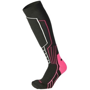 Mico Medium Weight Warm Control Ski Woman Socks - nero/fucsia fluo 37-38