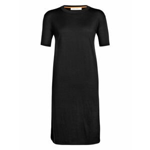 dámské merino šaty ICEBREAKER Wmns Granary Tee Dress, Black velikost: XL