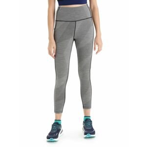 ICEBREAKER Wmns Fastray High Rise Tights GRIDLINES, Metro Heather/Black/Aop velikost: L