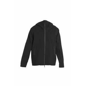 Pánská merino bunda ICEBREAKER Mens Merino Shell+ Peak Hooded Jacket, Black velikost: S