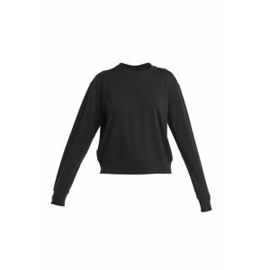 Dámský merino svetr ICEBREAKER Wmns Merino Crush II LS Sweatshirt, Black velikost: L