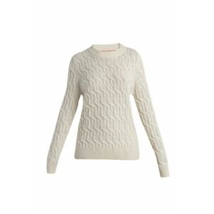 ICEBREAKER Wmns Merino Cable Knit Crewe Sweater, Undyed velikost: L