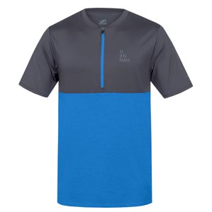 Hannah SANVI asphalt/french blue mel Velikost: M pánské tričko s krátkým rukávem