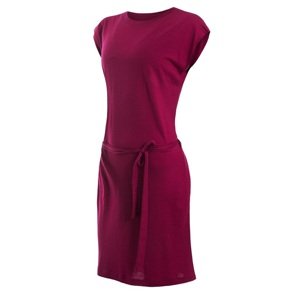 SENSOR MERINO ACTIVE dámské šaty lilla Velikost: S dámské šaty