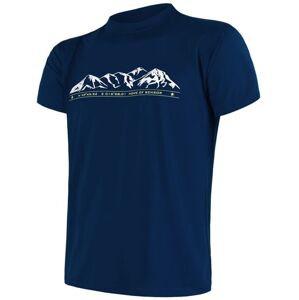 SENSOR COOLMAX TECH MOUNTAINS LIMITED pánské triko kr.rukáv deep blue Velikost: L pánské triko