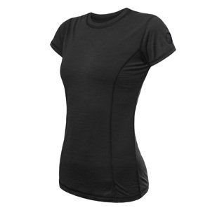 SENSOR MERINO AIR dámské triko kr.rukáv černá Velikost: XL dámské tričko s krátkým rukávem