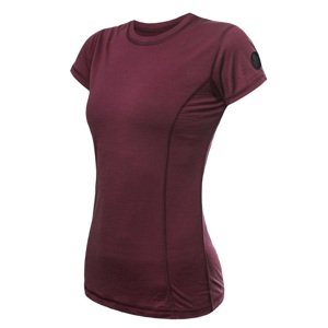 SENSOR MERINO AIR dámské triko kr.rukáv port red Velikost: S dámské tričko s krátkým rukávem