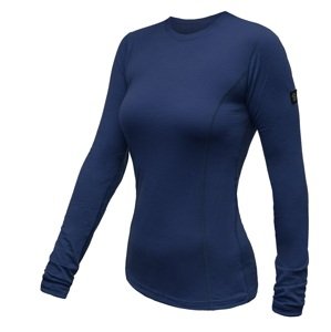 SENSOR MERINO ACTIVE dámské triko dl.rukáv deep blue Velikost: M dámské tričko s dlouhým rukávem