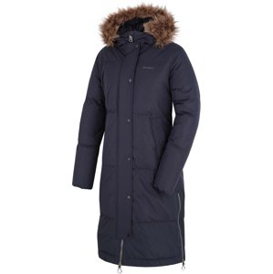 Husky Dámský péřový kabát Downbag L black blue Velikost: L dámský kabát