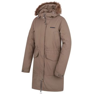 Husky Dámský zimní kabát Nelidas L mocha Velikost: XL dámský kabát