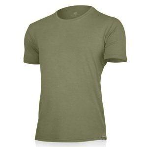 Lasting pánské merino triko CHUAN zelené Velikost: L pánské tričko s krátkým rukávem