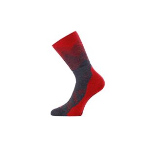 Lasting merino ponožky FWN červené Velikost: (46-49) XL