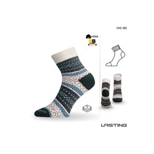 Lasting HMC 085 modrá silná ponožka Velikost: (42-45) L ponožky
