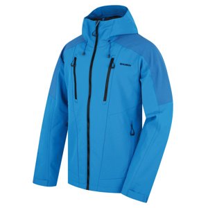 Husky Pánská softshell bunda Sevan M neon blue Velikost: XL pánská bunda