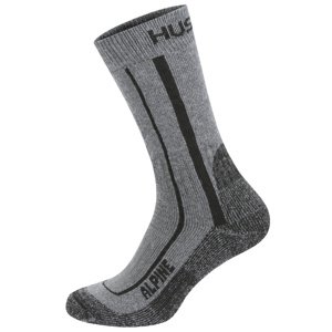 Husky Ponožky Alpine grey/black Velikost: XL (45-48) ponožky