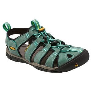 Keen CLEARWATER CNX LEATHER WOMEN mineral blue/yellow Velikost: 40,5 dámské sandály