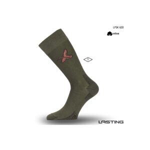 Lasting Bavlněná ponožka LFSK 620 zelená Velikost: (46-49) XL ponožky
