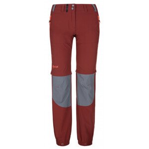 Kilpi Hosio-w tmavě červená Velikost: 34 dámské kalhoty