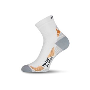 Lasting RTF 001 bílé běžecké ponožky Velikost: (46-49) XL ponožky