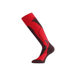 Lasting STW 389 Merino podkolenka červená Velikost: (42-45) L ponožky
