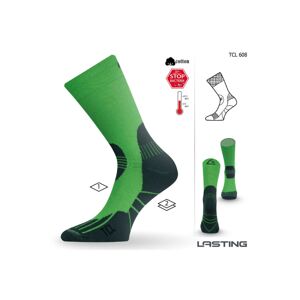 Lasting TCL 608 zelená trekingová ponožka Velikost: (42-45) L ponožky