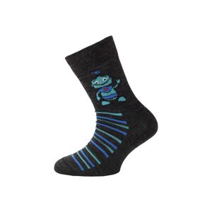 Lasting dětské merino ponožky TJB černá Velikost: (34-37) S ponožky