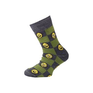 Lasting dětské merino ponožky TJE zelené Velikost: (24-28) XXS ponožky
