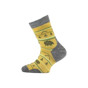 Lasting TJL dětské merino ponožky hořčicové Velikost: (34-37) S ponožky