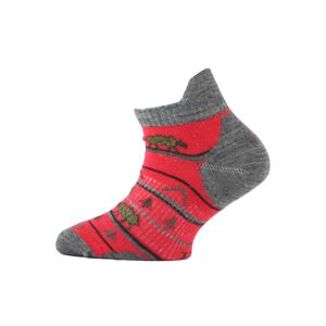 Lasting dětské merino ponožky TJM červené Velikost: (29-33) XS ponožky