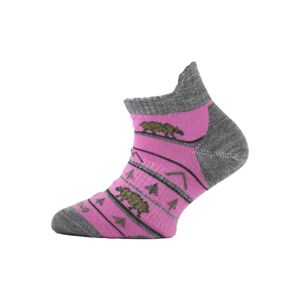 Lasting dětské merino ponožky TJM růžové Velikost: (34-37) S ponožky
