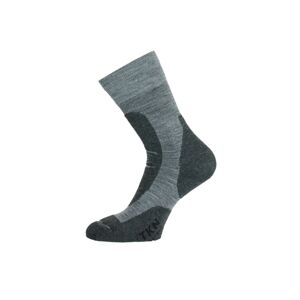 Lasting TKN 800 šedá ponožky celoroční Velikost: (38-41) M ponožky