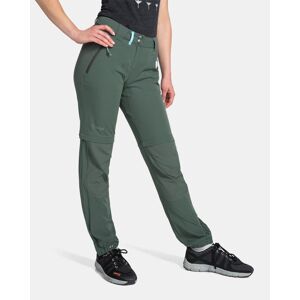 Kilpi HOSIO-W Tmavě zelená Velikost: 34 dámské outdoorové kalhoty