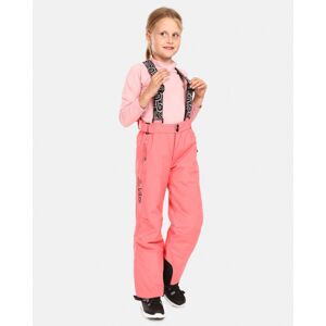 Kilpi GABONE-J Růžová Velikost: 134 dětské lyžařské kalhoty