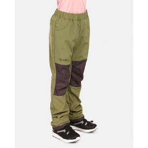 Kilpi RIZO-J Zelená Velikost: 110 dětské softshellové kalhoty
