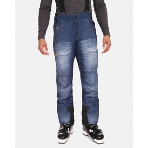 Kilpi JEANSO-M Tmavě modrá Velikost: XL Short pánské softshellové kalhoty