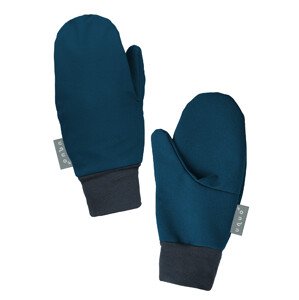 Unuo, Dětské softshellové rukavice s fleecem Tap, Kobaltová Velikost: M