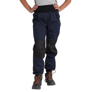 Unuo, Dětské softshellové kalhoty s fleecem Street Strong, Tm. Modročerná Velikost: 134/140