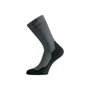 Lasting WHI 809 šedé vlněné ponožky Velikost: (38-41) M ponožky