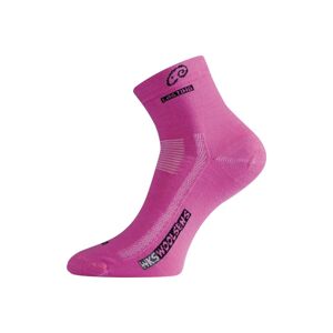 Lasting WKS 499 růžové ponožky z merino vlny Velikost: (38-41) M ponožky